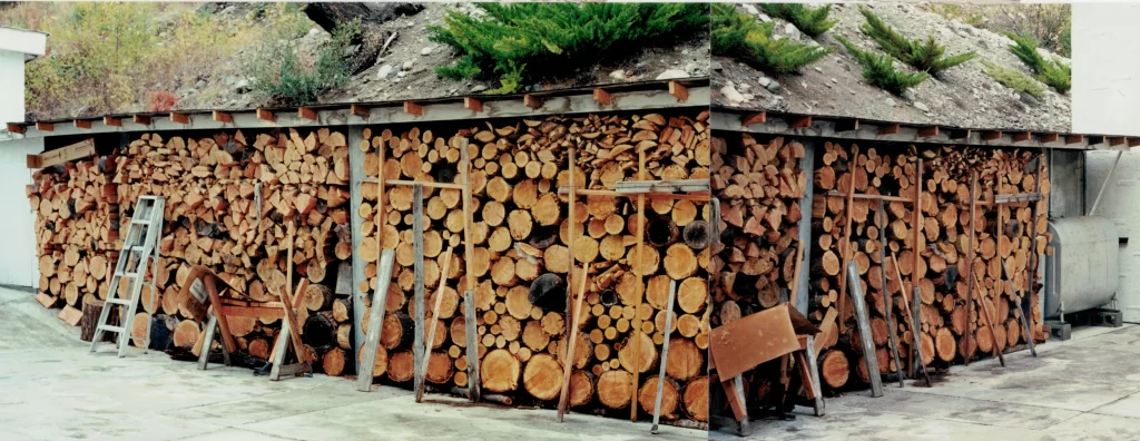 The Amount Of Logs Dad Split for Each Winter